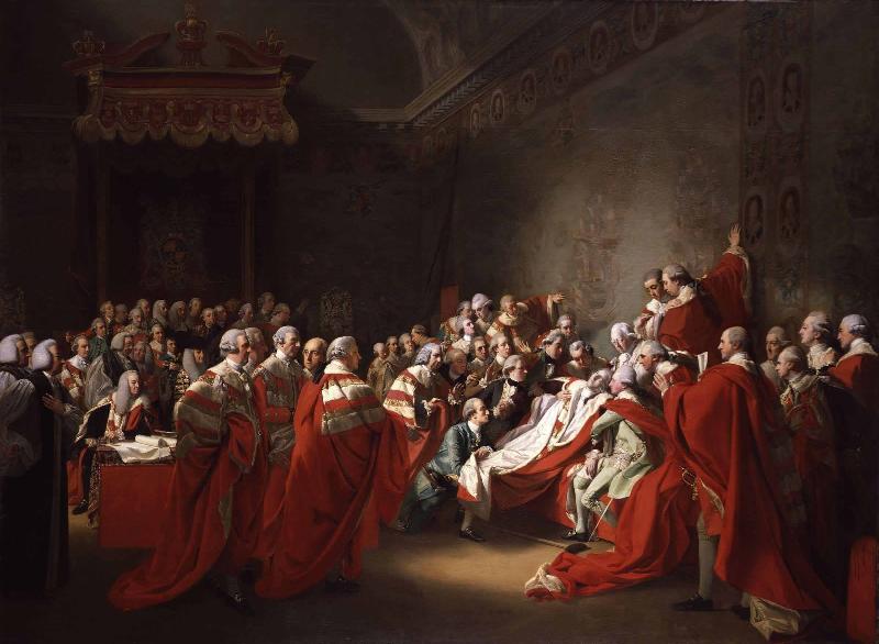 John Singleton Copley Death of the Earl of Chatham oil painting image